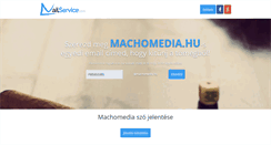 Desktop Screenshot of machomedia.hu